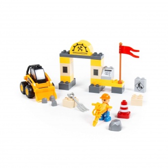 Конструктор "Макси" - "Строительная фирма" (36 элементов) (в коробке) арт. 77622 Полесье