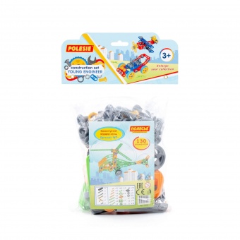 Конструктор "Изобретатель" - "Вертолёт №1" (130 элементов) (в пакете) арт. 55026 Полесье