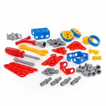 Конструктор "Изобретатель" - "Автомобиль №1" (90 элементов) (в пакете) арт. 55071 Полесье