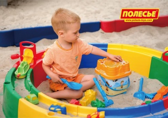 Песочница "Кольцо", диаметр 136 см с набором арт.40923 Полесье