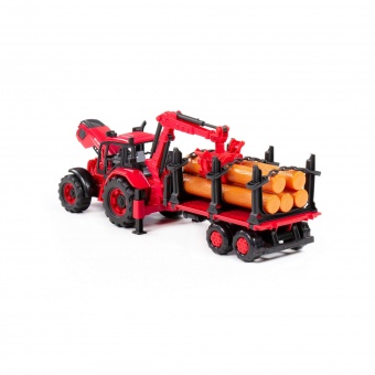 Трактор BELARUS с лесовозом и манипулятором арт. 96494 Полесье