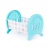 Кроватка сборная для кукол большая (в пакете) арт. 55996-4 (голубая)