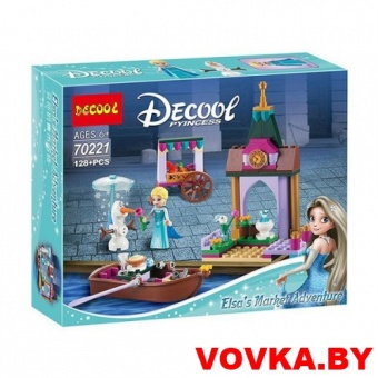Конструктор Decool "Приключения Эльзы", 128 дет., арт.70221