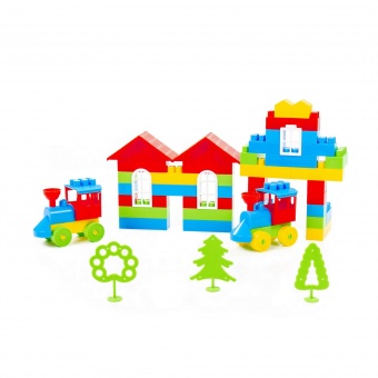 Конструктор "Строитель" (Гигант, 175 элементов) (в мешке) арт. 0569 Полесье