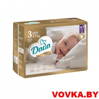 Подгузники Dada Extra Care 3 Midi (4-9 кг) 40шт.