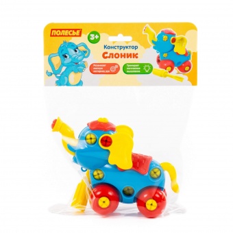 Конструктор "Слоник" (27 элементов) (в пакете), арт. 84453