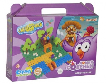 Конструктор "Смешарики" - "Домик Совуньи" (в коробке) арт.9325