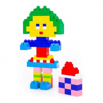 Конструктор "Великан" (204 элемента) (в контейнере) арт. 52766