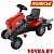 Каталка-трактор с педалями "Turbo" с полуприцепом арт. 52681