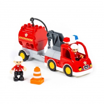 Конструктор "Макси" - "Пожарная станция" (81 элемент) (в коробке) арт.77509 Полесье