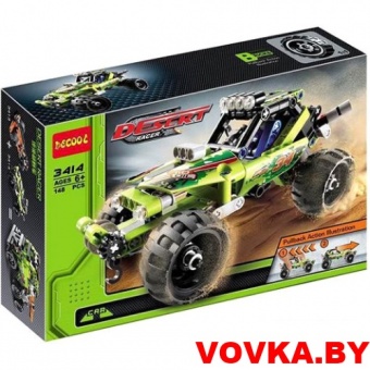 Конструктор Decool "Багги с инерционным механизмом", 148 деталей, арт.3414