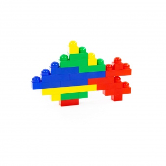 Конструктор "Юниор" (54 элемента) (в контейнере) арт. 50496