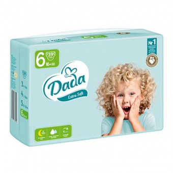 Подгузники Dada Extra Soft 6 XL (16+кг.) 37шт.