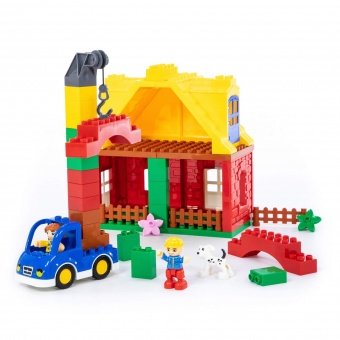 Конструктор "Макси" - "Весёлая ферма" (65 элементов) (в коробке) арт. 77561 Полесье