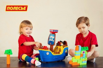 Набор "Пиратский корабль" + конструктор (30 элементов) (в коробке) арт. 62246