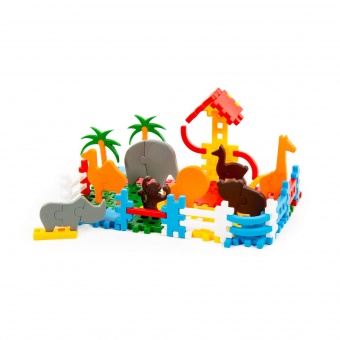 Конструктор "Зоопарк" (117 элем. в мешке) арт.0811