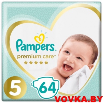 Подгузники Pampers Premium Care 5 Junior (11+ кг) 64 шт, Россия, арт. 8001090604583