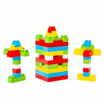 Конструктор (Большой, 96 элементов) (в мешке) арт. 0293 Полесье