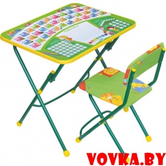 Комплект детский "Первоклашка" зеленый, складной, арт.КУ1/13, РФ