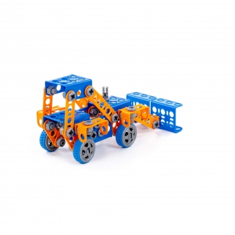 Конструктор "Изобретатель" - "Трактор-погрузчик №1" (141 элемент) (в пакете) арт. 55064 Полесье