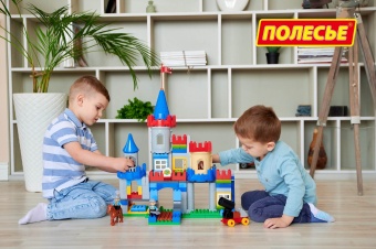 Конструктор "Макси" - "Замок" (169 элементов) (в коробке) арт. 77639 Полесье