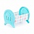 Кроватка сборная для кукол большая (в пакете) арт. 55996-4 (голубая)
