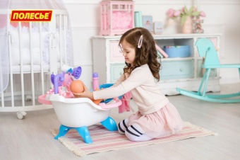 Набор для купания кукол №1 с аксессуарами и пупсом (в пакете) арт. 47243