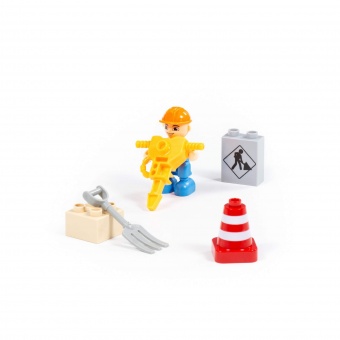 Конструктор "Макси" - "Строительная фирма" (36 элементов) (в коробке) арт. 77622 Полесье