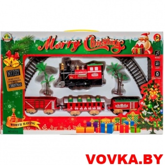 Железная дорога Merry Christmas, свет/звук, арт.6312