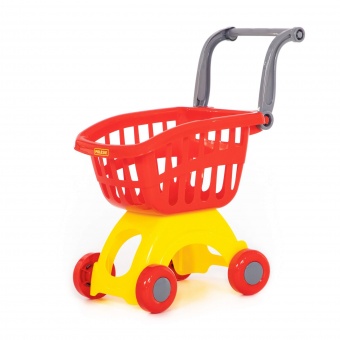 Тележка для маркета "Мини" (v2) (красная) (в сеточке) арт.71279-2 Полесье