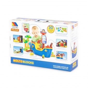 Набор "Пиратский корабль" + конструктор (30 элементов) (в коробке) арт. 62246