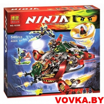 Конструктор Bela Ninja "Корабль R.E.X Ронина", 546 деталей, арт. 10398