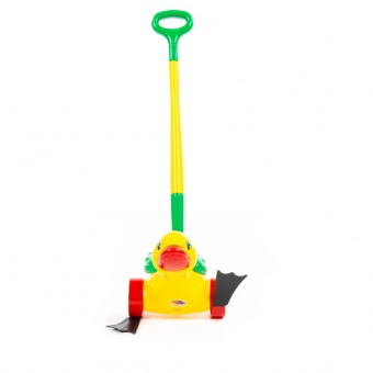 Каталка "Утёнок" с ручкой арт.7925