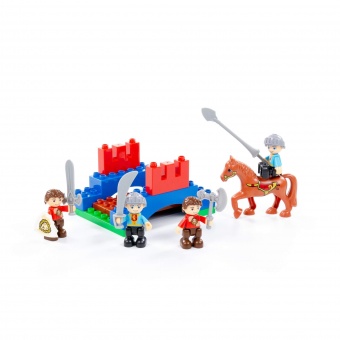 Конструктор "Макси" - "Замок" (169 элементов) (в коробке) арт. 77639 Полесье