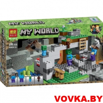 Конструктор MineCraft "Пещера зомби" арт.10810