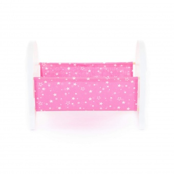 Кроватка сборная для кукол большая (в пакете) арт. 55996-3 (белая)