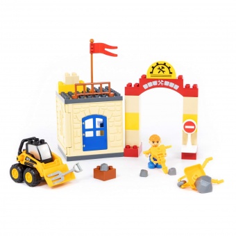 Конструктор "Макси" - "Строительная фирма" (90 элементов) (в коробке) арт. 77608 Полесье