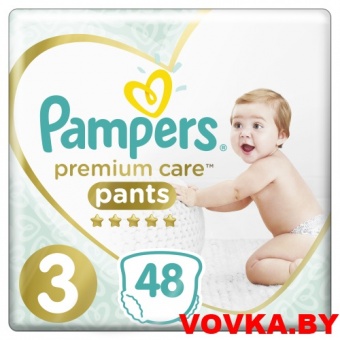 Трусики Pampers Premium Care Pants Midi 3 (6-11 кг) 48шт, Польша, арт.8001090759795
