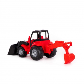 Чемпион, трактор с лопатой и ковшом (в сеточке) арт. 0513 Полесье