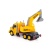 "Профи", автомобиль-экскаватор инерционный (со светом и звуком) (жёлтый) (в коробке) арт.86440