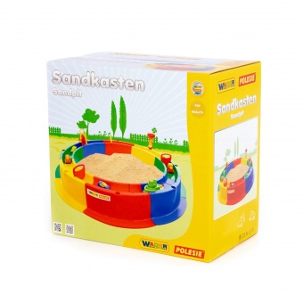 Песочница "Кольцо", диаметр 136 см с набором арт.40923 Полесье