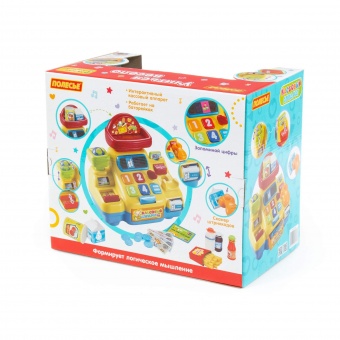Игрушка развивающая "Кассовый аппарат для супермаркета" (в коробке) арт. 77073 Полесье