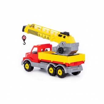 Автомобиль кран Сталкер с поворотной платформой (в сеточке) арт.56511