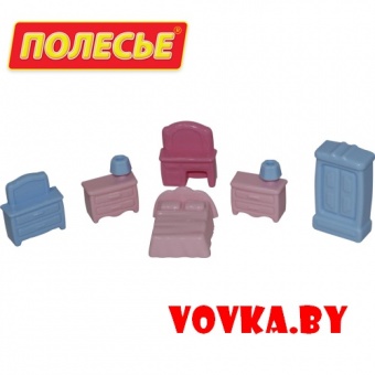 Набор мебели для кукол №1 (6 элементов в пакете) арт. 49322 Полесье