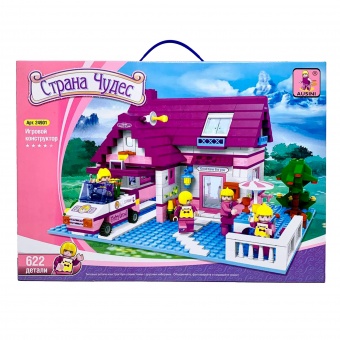 Конструктор Ausini (Дом с гаражом 622 детали), арт. 24901