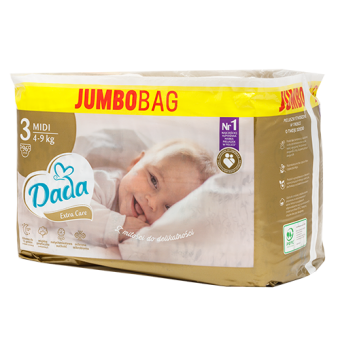 Подгузники DADA Extra Care 3 96шт. (4-9кг.), JUMBO BAG