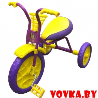 Велосипед детский трехколесный "Зубренок" арт.526-611 фиолетовый
