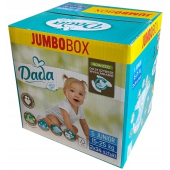Подгузники Dada Extra Soft 5 Junior (15-25 кг) 68шт.