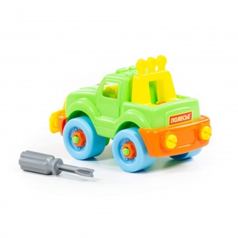 Конструктор-транспорт "Джип" (22 элемента) (в пакете) арт. 78216 Полесье