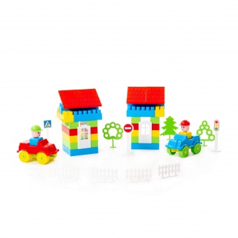 Конструктор "Строитель" (363 элемента) (в пакете) арт. 36148 Полесье